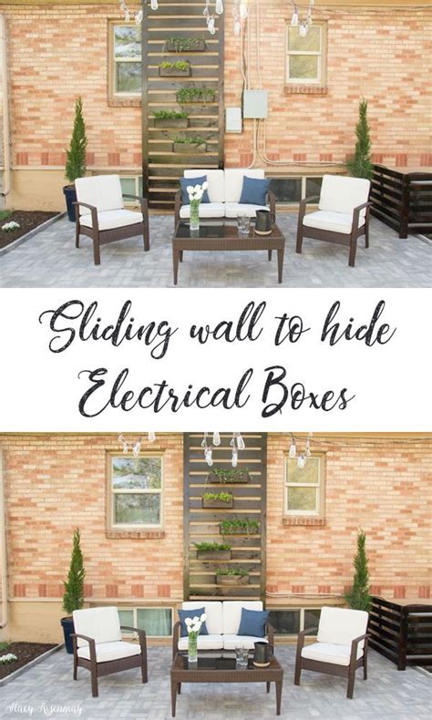 how to hide electrical box on wall outside|how to hide exposed wires.